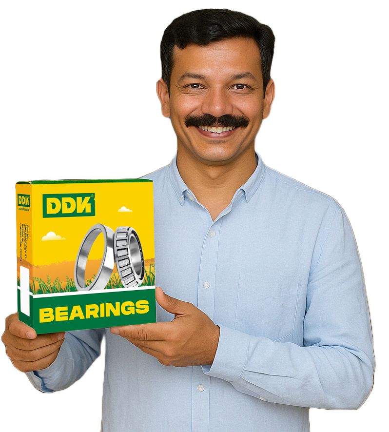 Man holding bearing box